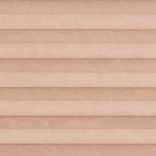 Creped Blush Pink Pleated Blinds